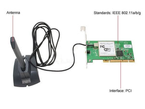 Cisco AIR-PI21AG-A-K9 / 74-3482-07 AIRONet 802.11 A/B/G Wireless PCI Network Adapter Card