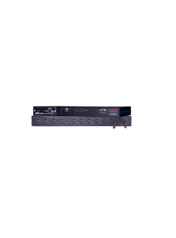 APC AP7750 10-Outlet 120V 12A 50/60Hz Rack-Mountable Automatic Transfer Switch