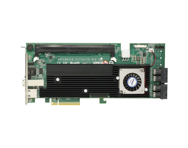 Areca ARC-1883IX-16 16-Port Dual Core SAS-12Gbps PCIe 3.0 x8 RAID Controller