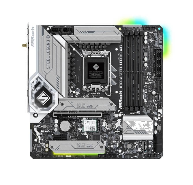 ASRock B760M Steel Legend LGA 1700 192GB 13th&12th Gen ‎‎M-ATX Motherboard