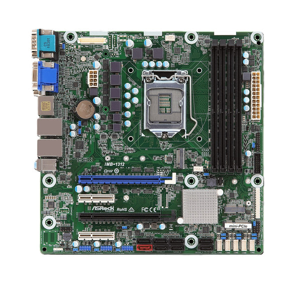 ASRock IMB-1312 Xeon LGA 1151 Intel Q370 128GB 8th, 9thGen ‎‎M-ATX Motherboard