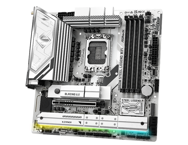 ASRock MB B860M Steel Legend WiFi B860 LGA1851 Max256GB DDR5 Micro