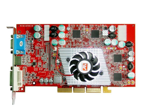 ATI Technologies 109-A07500-00 Radeon 9800 Pro 128MB 256-Bit DDR SDRAM AGP 8x Video Graphic Adapter