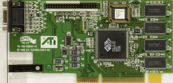 ATI Technologies 109-48300-00 Rage IIC 8Mb 64-Bit PCI x1 DDR AGP Video Graphic Adapter
