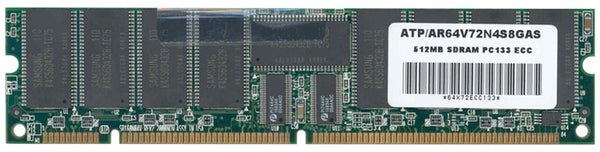 ATP Electronics AR64V72N4S8GAS 512MB PC133 133MHz ECC Registered 168-Pin DIMM Memory Module