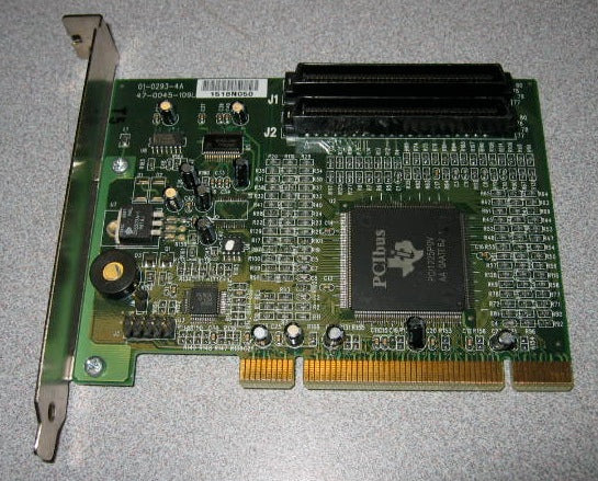 ActionTec 01-0293-4A / 47-0045-109L PCI Dual SCSI DAT Controller Card