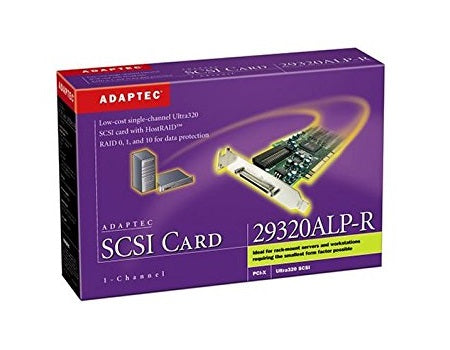 Adaptec ASC-29320ALP-R 64-Bit 133MHz PCI-X Single-Channel Ultra320 SCSI Controller Card