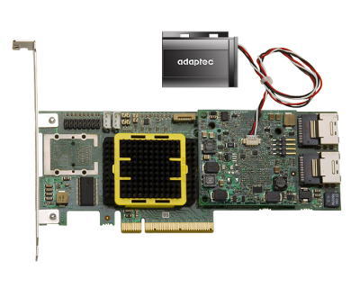 Adaptec ASR-5805Z 5Z Series Eight-Ports 512Mb DDR2 PCI-Express x8 3.0Gbps SAS / SATA Raid Controller Card
