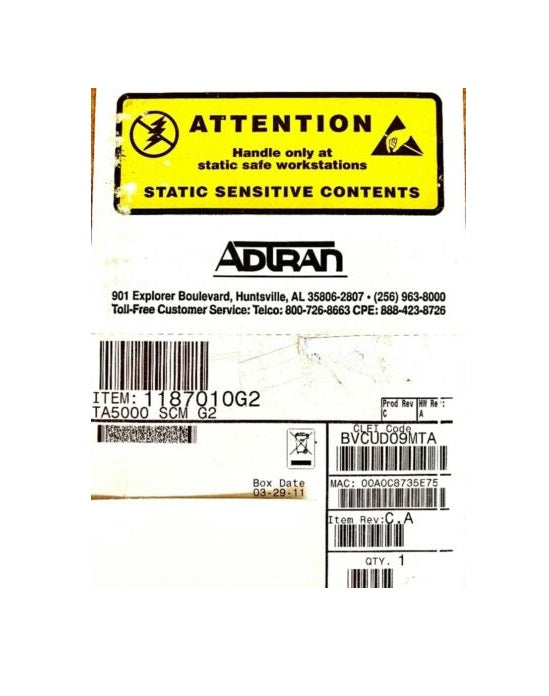Adtran Ap7869 5000 Second Generation System Controller Module