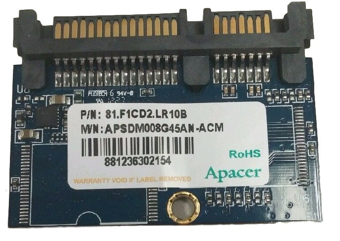 Apacer Technology APSDM008G45AN-ACM 8Gb SATA2 22-Pin/180 Degree MLC Thin Client Solid State Disk Drive Module