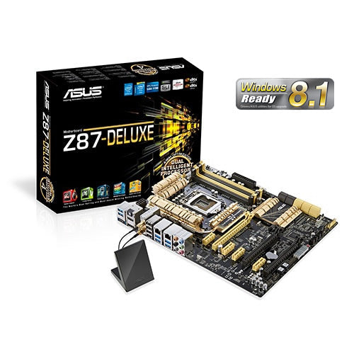 Asus Z87-DELUXE Intel Z87 LGA1150 32Gb 24-Pin ATX Motherboard