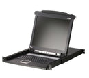 AtenCL1008M17-Inch1280x10248-PortSingleRailRackMountableLCDKVM