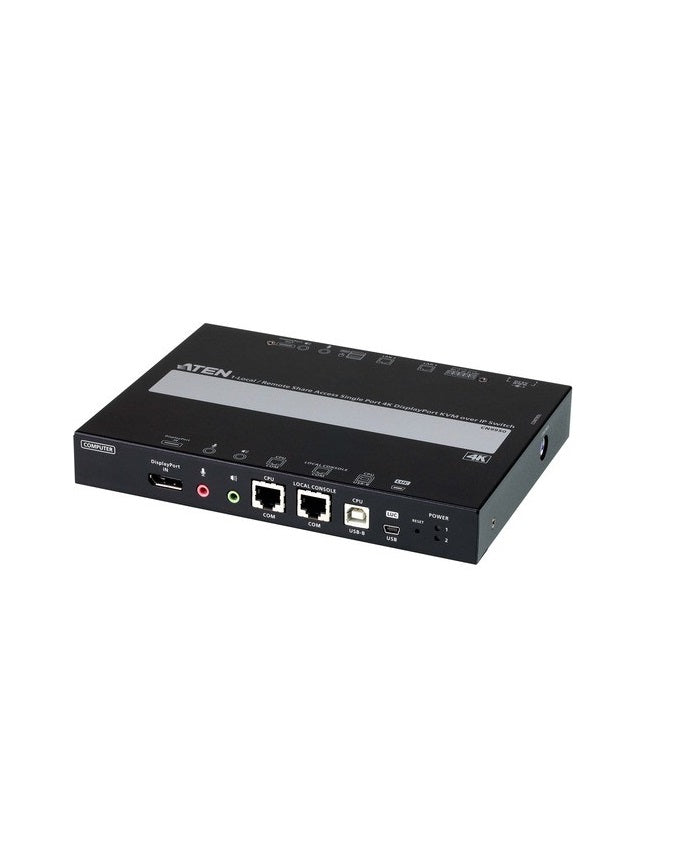Aten CN9950 4096x2160 Single Port 4K Display Port  Rack Mountable KVM Over IP Switch