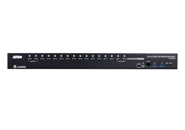 Aten Cs18216 16-Port 4096X2160 Rack-Mountable Usb 3.0 4K Hdmi Kvm Switch Gad