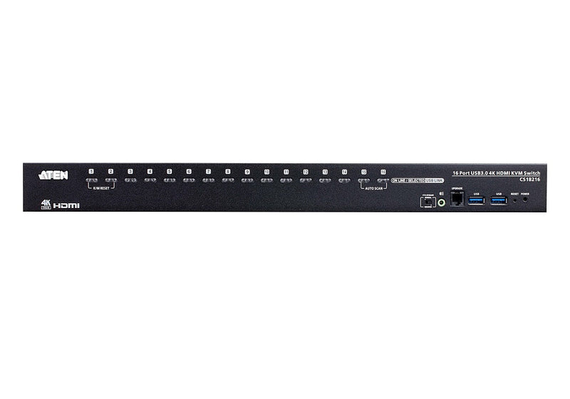 Aten CS18216 16-Port 4096x2160 Rack-Mountable USB 3.0 4K HDMI KVM Switch