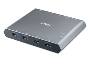 Aten US3311 2-Port 4K DisplayPort USB-C KVM Dock Switch