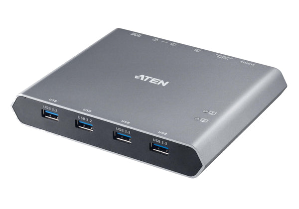 Aten US3311 2-Port 4K DisplayPort USB-C KVM Dock Switch