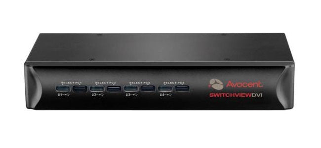 Avocent 4SVDVI10-001 SwitchView DVI Quad-Port USB Desktop KVM Audio Switch