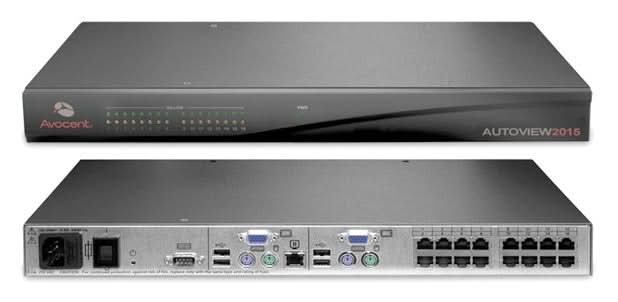Avocent Autoview Avocent AV2015-001 Autoview 2015 16-Ports 100-240-Volts AC 1U Rack ...