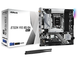 ASRock B760M PRO RS/D4 WIFI Intel LGA1700 4 x DDR4 DIMMs Micro ATX Gaming Desktop Motherboard