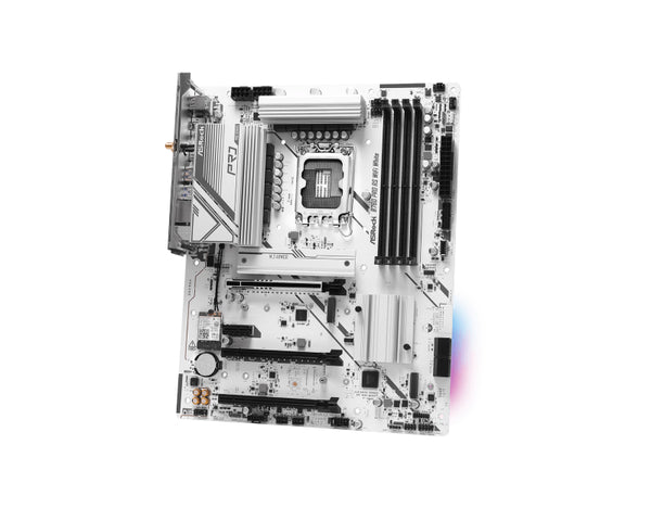 ASRock B760 PRO RS WIFI WHITE LGA1700 Intel B760 192GB DDR5 Micro ATX Motherboard