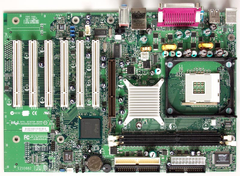 Intel BLKD845PESVL / D845PESVL 845PE-Chipset PGA-478 2Gb DDR SDRAM Motherboard
