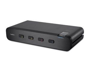 Belkin F1DN104E-3 4-Port Dual-Head Secure DVI-I KVM Switch