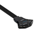 Belkin F1Dn202Flp-Dp-3 Secure Flip 2-Port Dp-To-Dp Dual Head Kvm Switch With Audio Gad