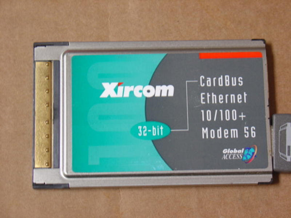 Xircom CBEM56G-100 10/100 Ethernet Lan Adapter/ 56K Modem PCMCIA Combo Card