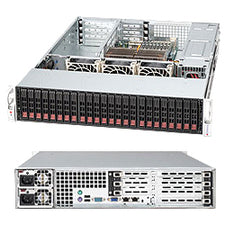 Supermicro SuperChassis CSE-216E26-R1200UB 2U 24xBay Black Rackmount Server Enclosure