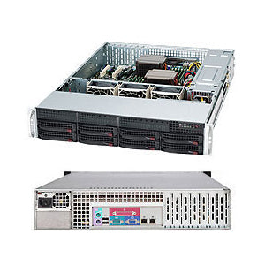 Supermicro SuperChassis CSE-825TQ-563LPB 8 Bay Black 2U Rackmount Enclosure