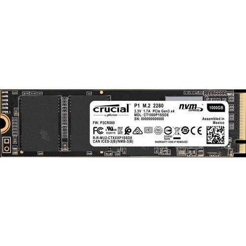 Crucial CT1000P1SSD8 1TB M.2 2280 Solid State Drive