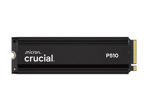 Crucial CT1000P510SSD5 P510 1TB PCIe Gen5 NVMe 2280 M.2 Solid State Drive with Heatsink