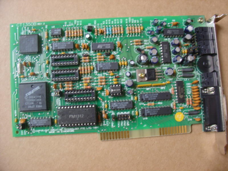Creative CT1350B Labs Sound Blaster 16 bit ISA Sound Card