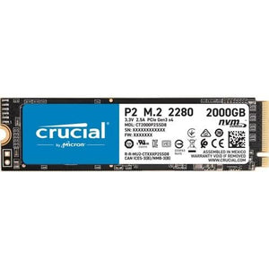 Crucial CT2000P2SSD8 P2 2TB PCIe Gen 3x4 NVMe M.2 Solid State Drive