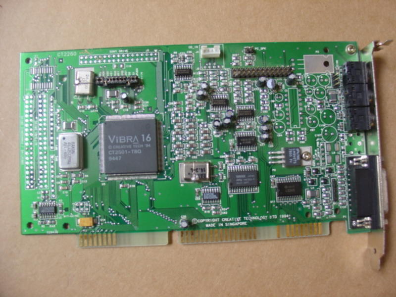 Creative Labs CT2260 Sound Blaster VIBRA 16 bit MCD ISA Sound Card