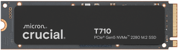 Crucial CT4000T710SSD8 T710 4TB PCIe Gen 5 NVMe 2280 13.8/14.5 GBps RW M.2 Solid State Drive