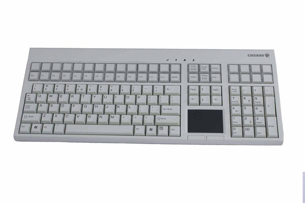 Cherry LPOS G86-71401EUAEAA 169Keys Magnetic Card Reader USB 2.0 Beige Point of Sales (POS) Qwerty Keyboard with TouchPad