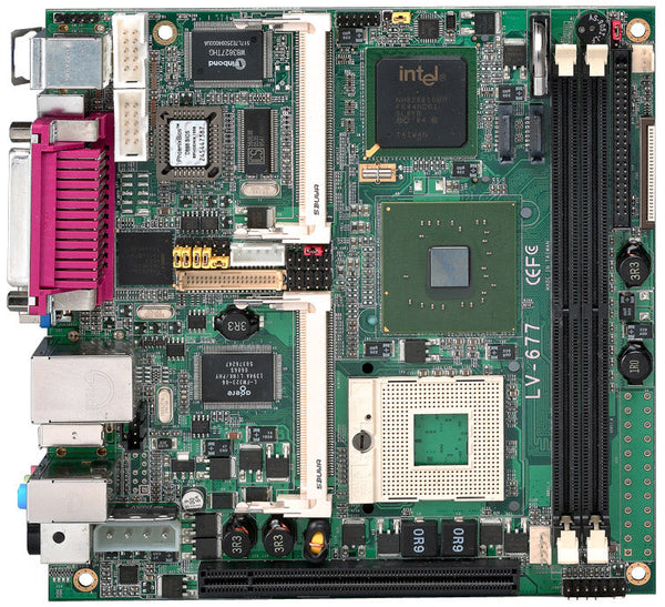 Commell LV-677 Chipset-Intel 945GME Socket-M mPGA478MT 3Gb DDR2-667MHz Mini-ITX Express Motherboard