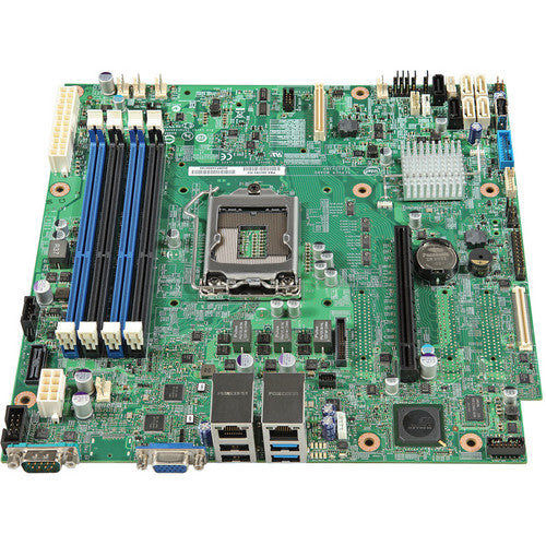 Intel Dbs1200V3Rpo Chipset-C224 Socket-Lga1150 32Gb Ddr3L-1600Mhz Rack-Mountable Micro-Atx