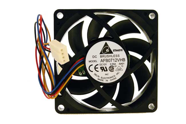 Delta Electronics AFB0712VHB 12Volts DC 0.55Amp 3050Rpm 4-Pin 4-Wire Dual Ball Bearing Cooling Fan