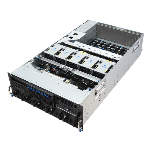 ASUS ESC8000A-E13-32W AMD EPYC 9005 Series 192 cores 3 TB DDR5 RDIMM NVMe U.2 PCIe Gen5 4U GPU Rack Server