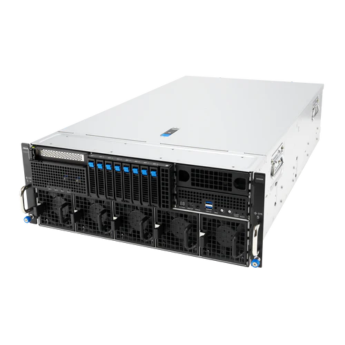 ASUS ESC8000A-E13-32W AMD EPYC 9005 Series 192 cores 3 TB DDR5 RDIMM NVMe U.2 PCIe Gen5 4U GPU Rackmount Server