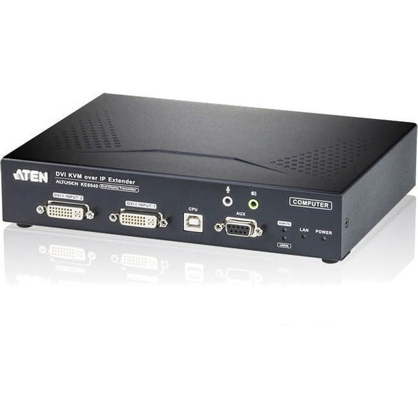 Aten Ke6940T 1920X1200 Wuxga Dual Dvi Over Ip Rack-Mount Extender Transmitter & Receiver Gad
