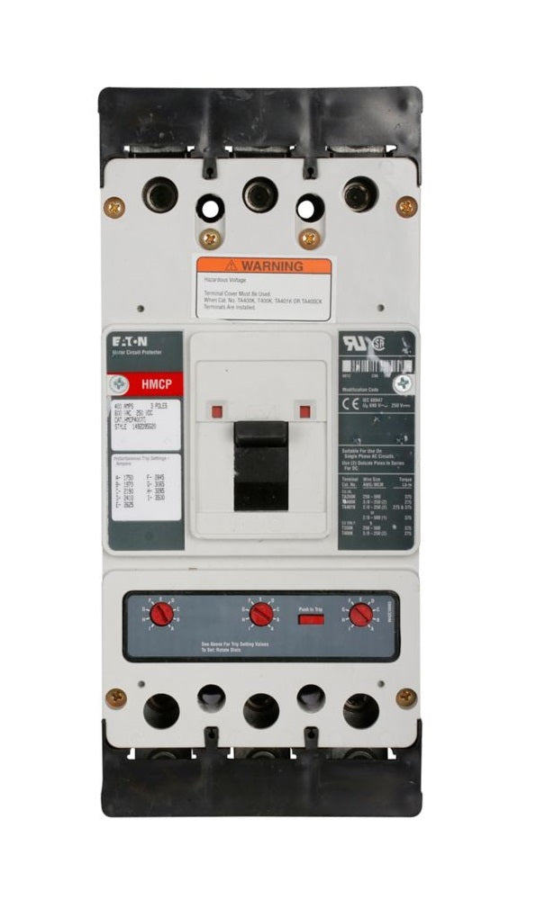 Eaton HMCP400X5 Series C HMCP 400A 3 Phase Motor Circuit Protector