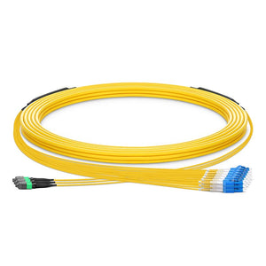 FS HD-36FMTPLCSMF 30m (100ft) Single-Mode 6LC UPC Duplex Hybrid Trunk Cable