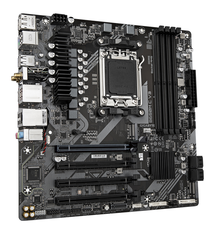 Gigabyte MB B650M C V3 B650 AMD AM5 Max192GB DDR5 PCIE