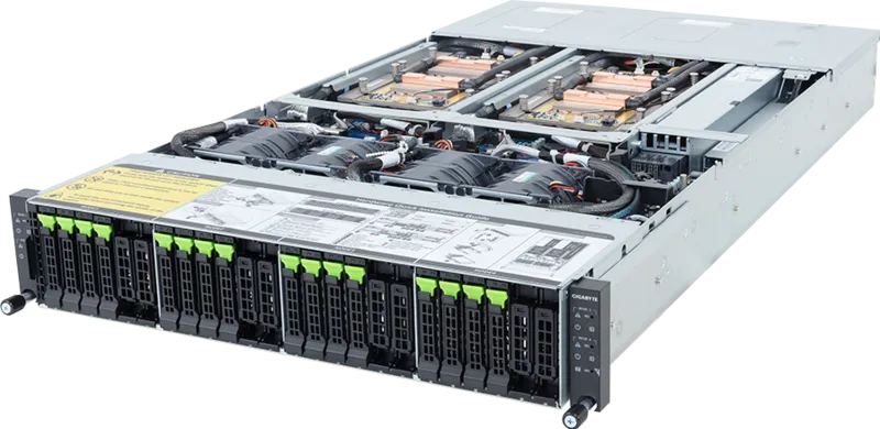 Gigabyte H263-V60-LAW1 NVIDIA Grace CPU Superchip 2U 4-Node Gen5 NVMe DLC Rack-Mountable Server