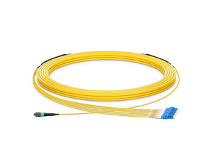 FS HD-12FMTPLCSMF 5m 6 LC UPC OS2 Single Mode Active Optical Breakout Cable