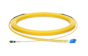 FS HD-8FMTPLCSMF 30m 8-Fibers Duplex LC UPC Active Optical Breakout Cable